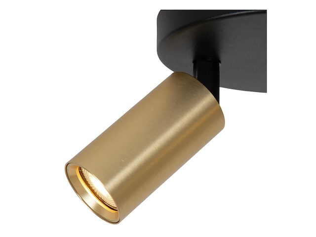 Lucide ritmo plafondspot mat goud / messing - afbeelding 2 van  3