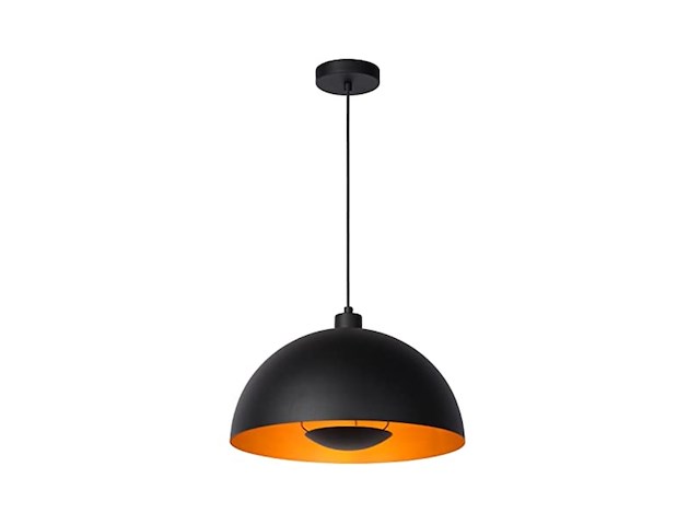 Lucide siemens pendant lights diameter 40 cm 1 x e27 black - afbeelding 1 van  3