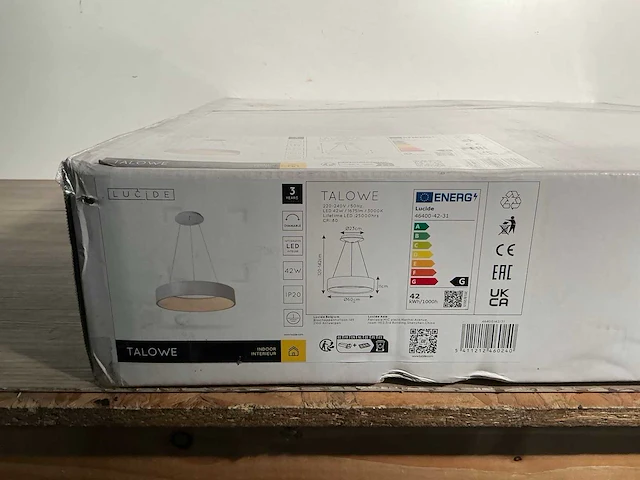 Lucide talowe wit hanglamp (2x) - afbeelding 5 van  5