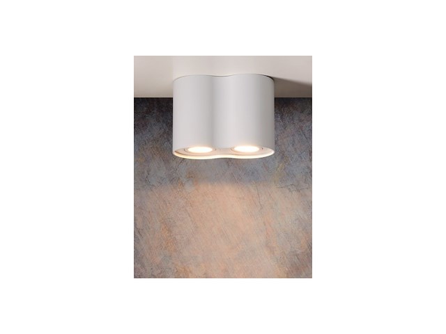 Lucide tube plafondspot 2xgu10 wit - afbeelding 2 van  6