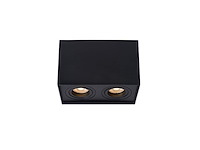 Lucide tube plafondspot gu10 zwart - afbeelding 1 van  2
