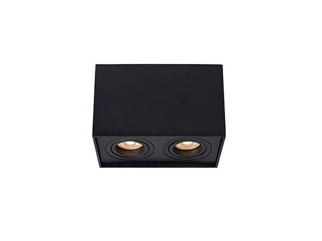 Lucide tube plafondspot gu10 zwart - afbeelding 1 van  2