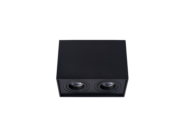 Lucide tube plafondspot gu10 zwart - afbeelding 2 van  2