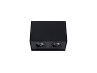 Lucide tube plafondspot gu10 zwart - afbeelding 2 van  2