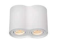 Lucide tubeplafondlamp 2xgu10 wit - afbeelding 2 van  6