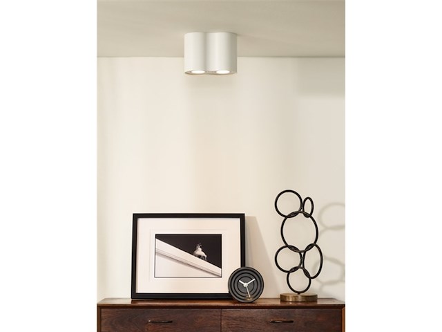 Lucide tubeplafondlamp 2xgu10 wit - afbeelding 3 van  6