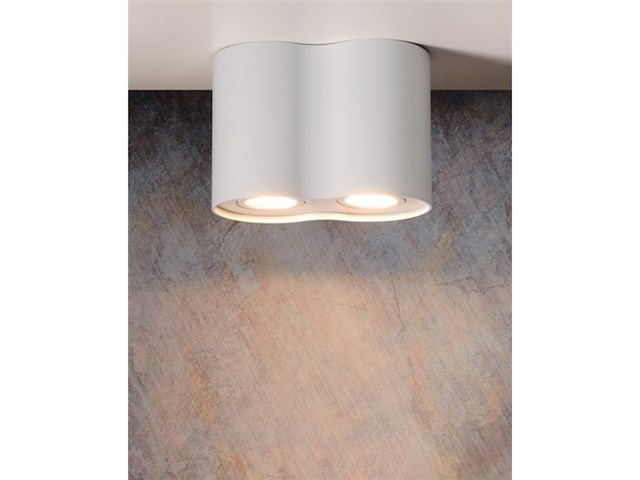 Lucide tubeplafondlamp 2xgu10 wit - afbeelding 4 van  6