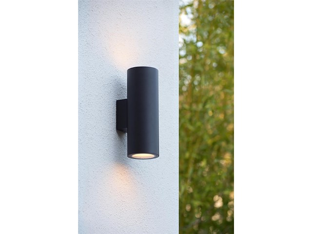 Lucide volantis wandspot buiten ip54 zwart - afbeelding 3 van  3