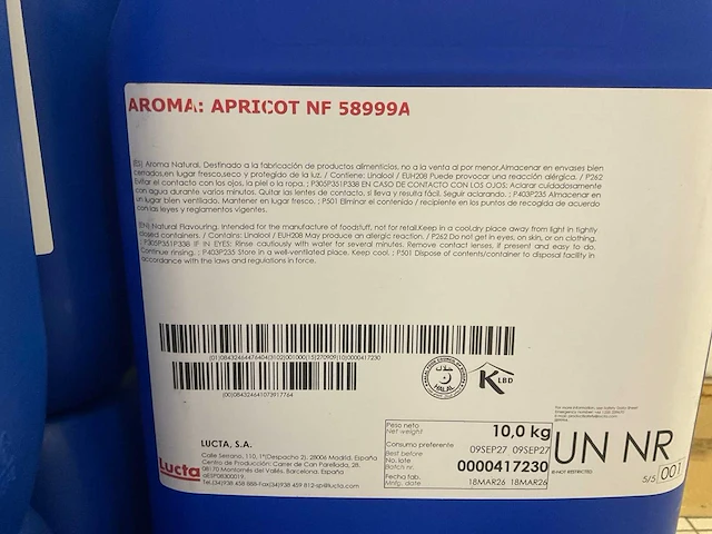 Lucta natuurlijk aroma abrikoos (4x) - afbeelding 1 van  2