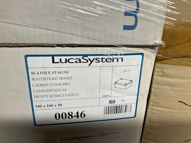 Lucu ip55 installatie box 100 x 100 x 50 (80x) - afbeelding 2 van  4