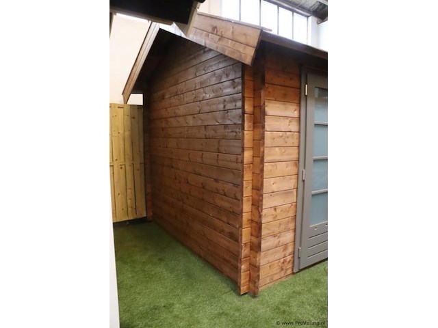 Lugarde blokhut (vuren) met veranda en zadeldak - 536x250cm - afbeelding 6 van  26