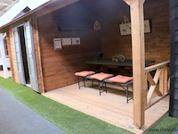 Lugarde blokhut (vuren) met veranda en zadeldak - 536x250cm - afbeelding 8 van  26