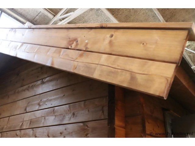 Lugarde blokhut (vuren) met veranda en zadeldak - 536x250cm - afbeelding 18 van  26