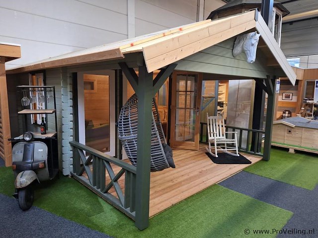 Lugarde blokhutveranda - 600x440cm - afbeelding 5 van  11