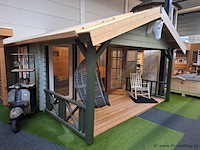 Lugarde blokhutveranda - 600x440cm - afbeelding 5 van  11