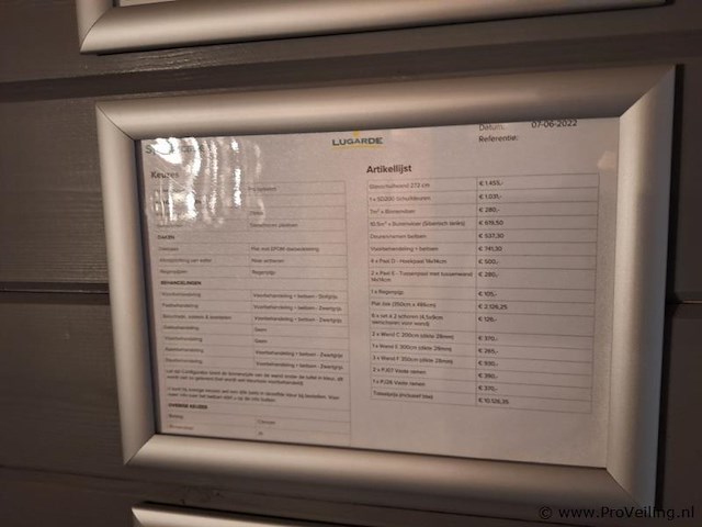 Lugarde pro-systeem tuinhuis - 530x396cm - afbeelding 5 van  18