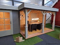 Lugarde vuren tuinhuis met overkapping - 636x180cm - afbeelding 6 van  15