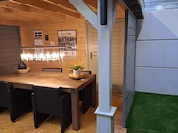 Lugarde vuren tuinhuis met overkapping - 636x180cm - afbeelding 8 van  15