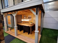 Lugarde vuren tuinhuis met overkapping - 636x180cm - afbeelding 9 van  15