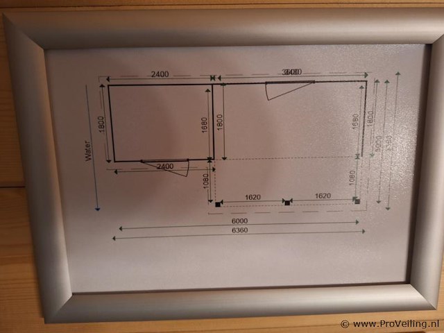 Lugarde vuren tuinhuis met overkapping - 636x180cm - afbeelding 14 van  15