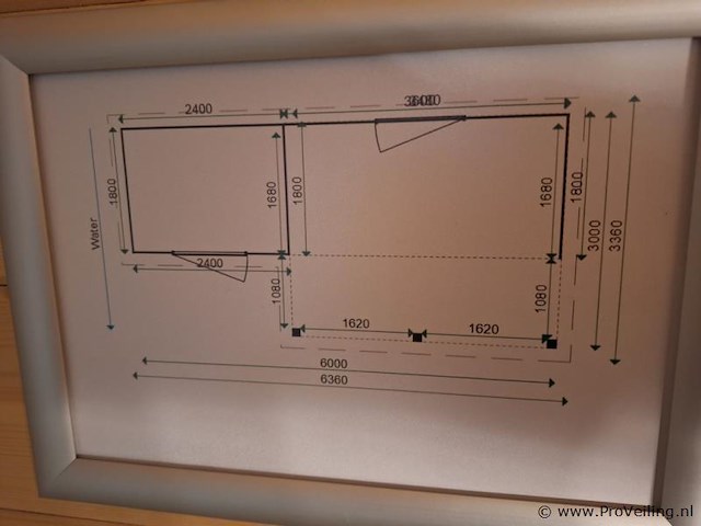 Lugarde vuren tuinhuis met overkapping - 636x180cm - afbeelding 15 van  15