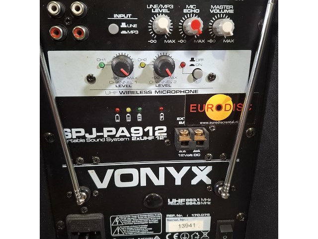 Luidspreker, vonyx, spj-pa912 - afbeelding 9 van  13