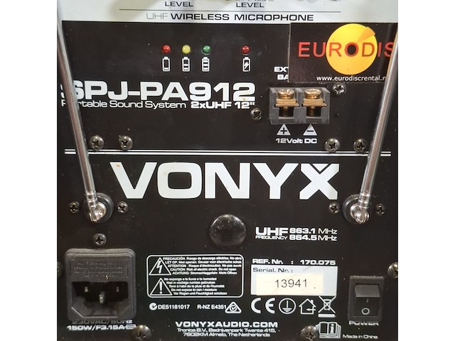 Luidspreker, vonyx, spj-pa912 - afbeelding 13 van  13