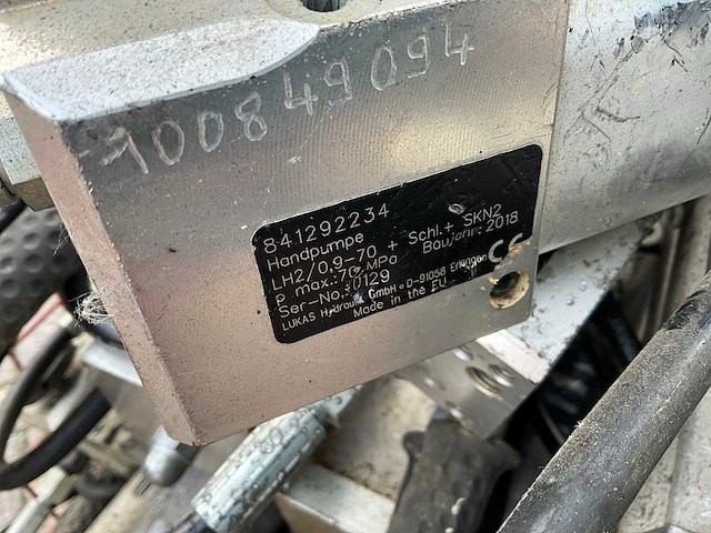 Lukas lh2/0,9-70 hydraulische hogedruk handpomp (63x) - afbeelding 7 van  8