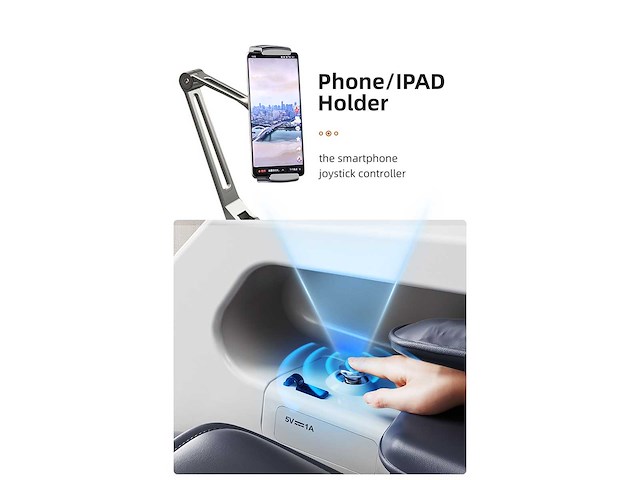 Lumaseat - tasmanië - blauw - massagestoel - afbeelding 15 van  28