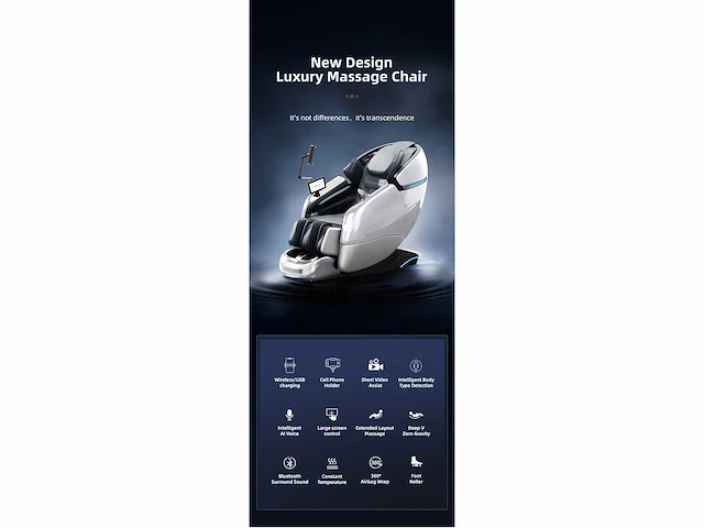 Lumaseat - tasmanië - massagestoel - zwart - afbeelding 18 van  30