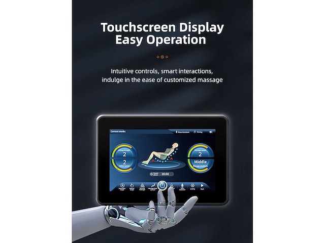 Lumaseat - tasmanië - wit - massagestoel - afbeelding 2 van  4