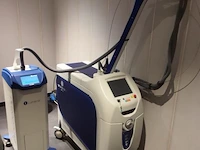 Lumenis splendor x laser voor ontharing alex + nd:yag & zimmer cryoone huidkoeler