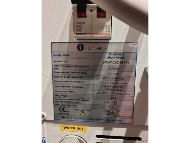 Lumenis splendor x laser voor ontharing alex + nd:yag & zimmer cryoone huidkoeler - afbeelding 16 van  16