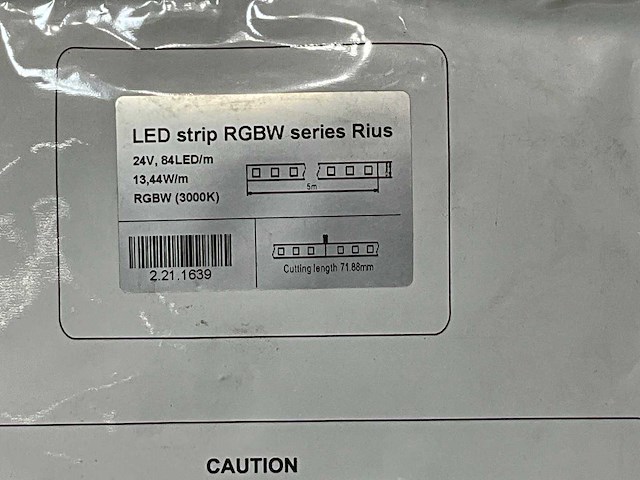 Lumiparts 2.21.1639 led strip rgbw series rius - afbeelding 3 van  3