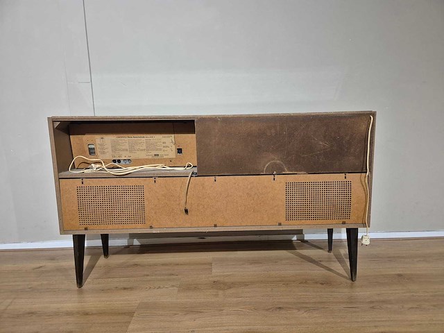Lumophon - vintage - tv - audio meubel - tv cabinet - afbeelding 3 van  8