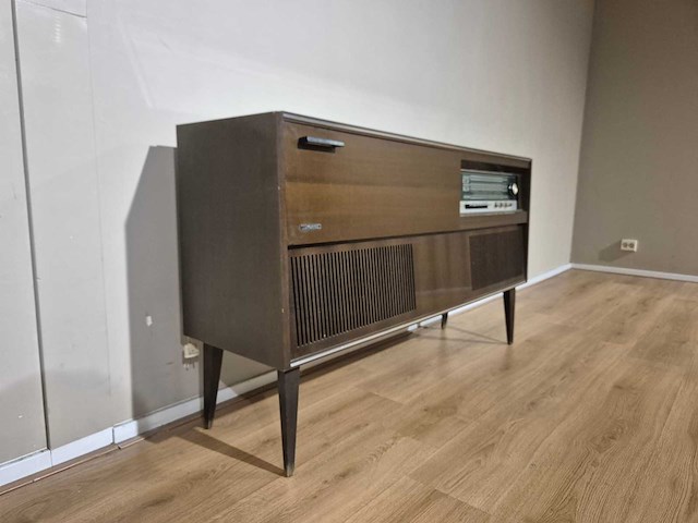 Lumophon - vintage - tv - audio meubel - tv cabinet - afbeelding 3 van  9