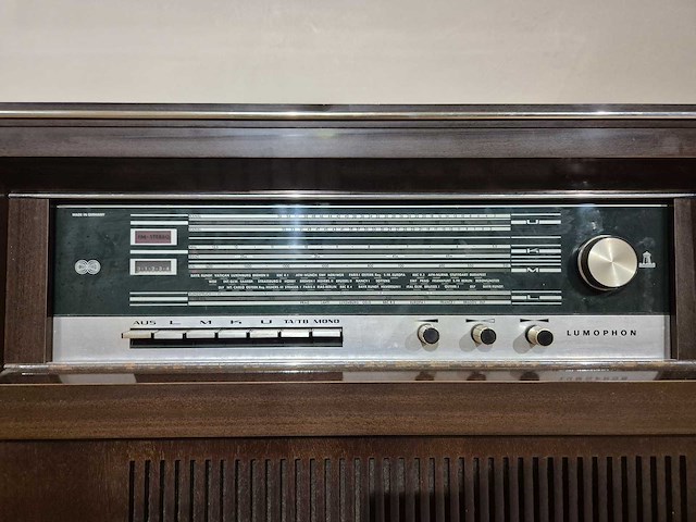 Lumophon - vintage - tv - audio meubel - tv cabinet - afbeelding 6 van  9