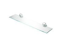 Luna planchet / glasplaat helder 1300x150mm incl. 3 houders (8x) - afbeelding 1 van  1