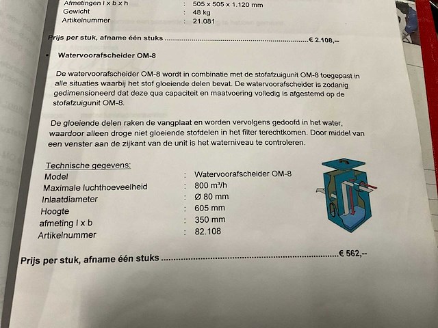Lutec om-8 heetstof afzuiginstallatie - afbeelding 10 van  11