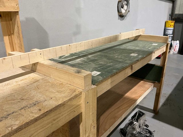 Lux afkortzaag met houten werkbank - afbeelding 3 van  3