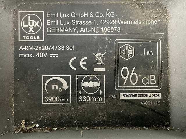 Lux tools accu grasmaaier en heggenschaar - afbeelding 10 van  10
