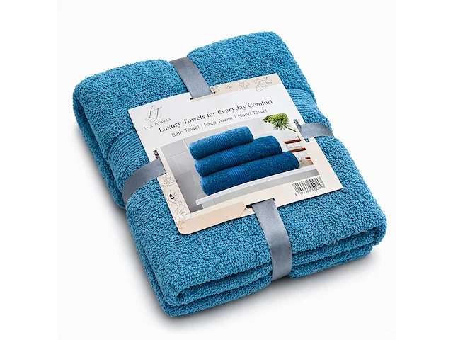 Lux-towels - set van 3 stuks. 600gsm - badtextiel (14x) - afbeelding 1 van  2
