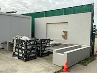 Luxcom u-tuinbank met wand
