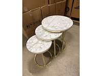 Luxe driedelige bijzettafel - afbeelding 2 van  4