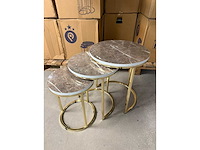 Luxe driedelige bijzettafel - afbeelding 3 van  3