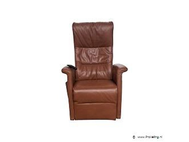 Luxe echt lederen relax sta‑opstoel met elektrische verstelbare functie - afbeelding 1 van  5