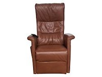 Luxe echt lederen relax sta‑opstoel met elektrische verstelbare functie