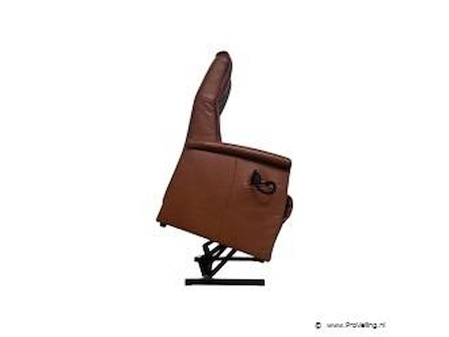 Luxe echt lederen relax sta‑opstoel met elektrische verstelbare functie - afbeelding 3 van  5