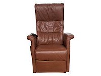 Luxe echt lederen relax sta‑opstoel met elektrische verstelbare functie