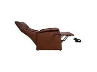 Luxe echt lederen relax sta‑opstoel met elektrische verstelbare functie - afbeelding 2 van  5